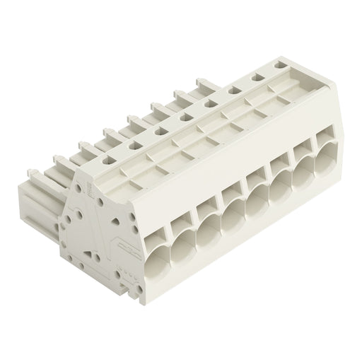 WAGO - Ein- und mehrpolige Klemmenleiste 1-Leiter-Federleiste 831-3108 CAGECLAMP,10mm²,lgr − 12 Stück