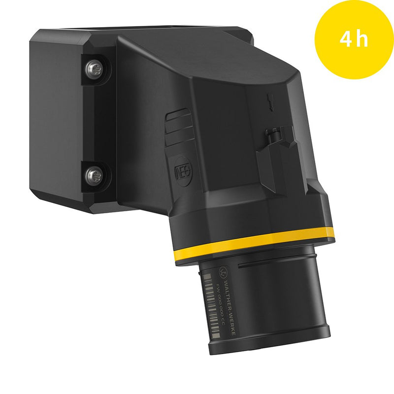 Walther Werke - CEE-Gerätestecker (IEC 60309) CEE NEO Wandgerätestecker FW714404CC 16A 4P 4h IP54 − 5 Stück