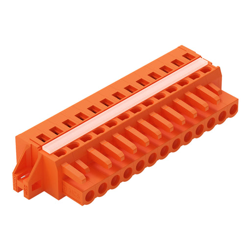 WAGO - Kabelsteckverbinder für Leiterplattensteckverbinder 1-Leiter-Federleiste 231-313/027-000 CAGECLAMP,2,5mm²,or − 25 Stück