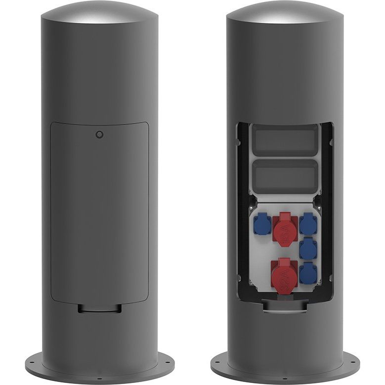 Leipziger Leuchten - Licht-/Energiesäule Elektroversorgungspoller 9.946.0996104SC16C32 4xSchutzk.250V/16A