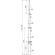 DEHN - Fangeinrichtung für Blitzschutz Fangstange FS T D40 4200 5200AL L1,5m - 5,2m