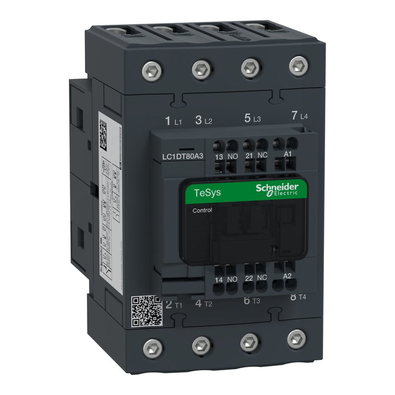 Schneider Electric - Leistungsschütz zum Schalten von Wechselstrom Leistungsschütz LC1DT80A3P7 4-polig, 1S, 1Ö