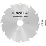 Bosch - Kreissägeblatt PRO Construct Wood 2608640633 Kreissägeblatt 190 x