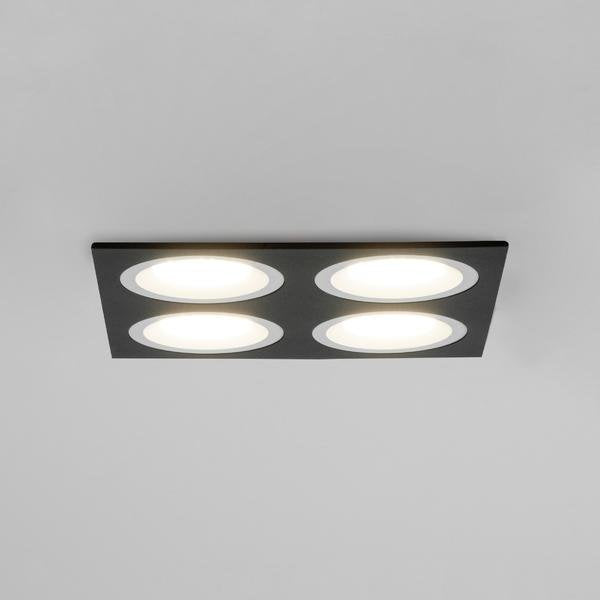 Brumberg Leuchten - Downlight/Strahler/Flutlicht Einbaumodul quadratisch 45030560 4-fach
