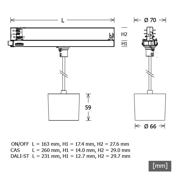 LTS Licht&Leuchten - Pendelleuchte LED-Pendelleuchte ORYOP101.10.930.25ws 3000K