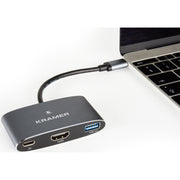 Kramer - Kommunikationstechnik-Adapter USB-CHub Multiport Adapter KDOCK-1