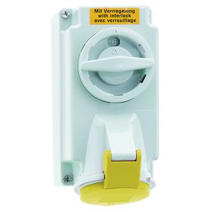 Bals Elektrotech - CEE-Steckdose abschaltbar, abgesichert (IEC 60309) Wandsteckdose 16008
