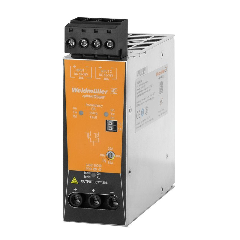 Weidmüller - Zubehör/Ersatzteile für USV-Anlagen Redundanzmodul PRO RM 40 24VDC − 1 Stück