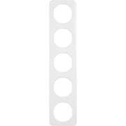 Berker - Abdeckrahmen Rahmen pows/gl 10152189 5fach