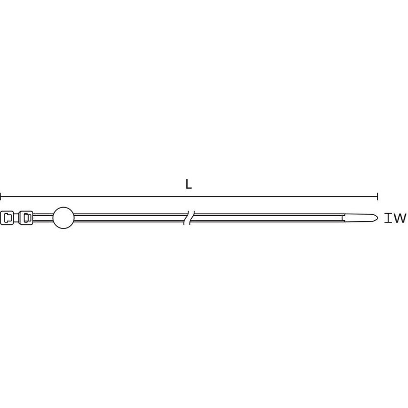HellermannTyton - Kabelbinder Befestigungsbinder 156-00275(250) schwarz − 250 Stück