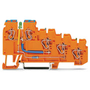 WAGO - Initiator/Aktor-Reihenklemme 4-Leiter-Initiatoren-LED 270-574/281-483 Einspeiseklemme − 10 Stück