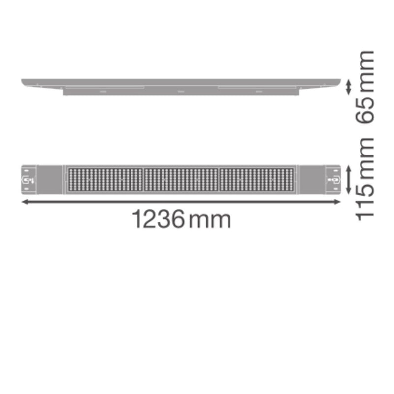 Ledvance - Hallen-Reflektorleuchte LED-Hallenleuchte 1,2m LBFLEX#4099854163838 840