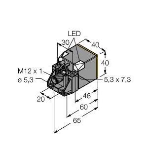 Turck - Induktiver Näherungsschalter Sensor NI50UQV40IOL6X2H1141 induktiv − 1 Stück