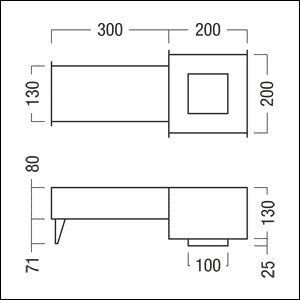 Zumtobel Group - Mechanisches Zubehör/Ersatzteile für Leuchten Betoneingießgehäuse PANOS INF/ #60800819