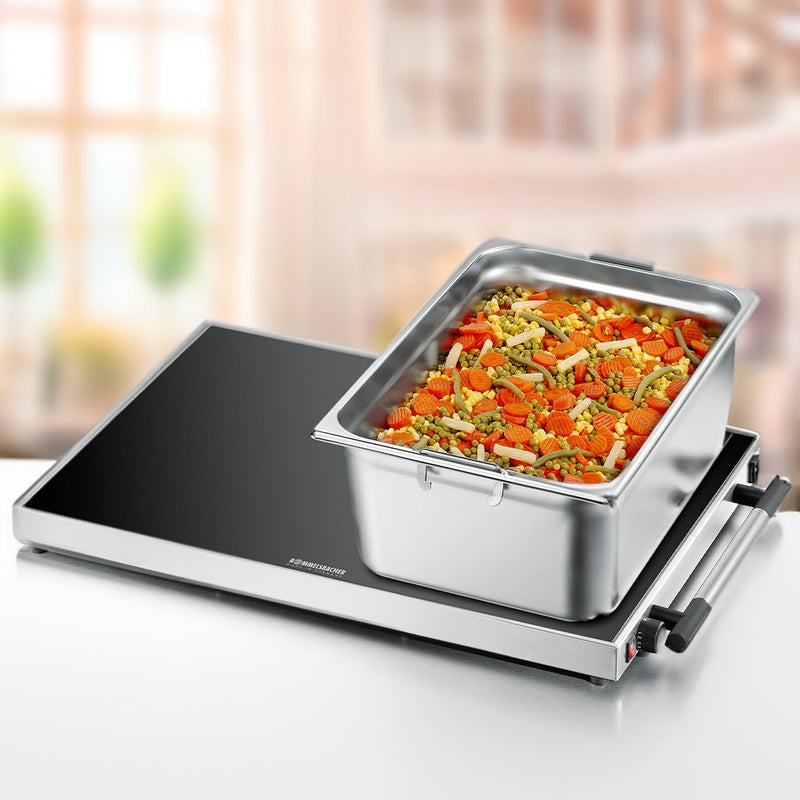 Rommelsbacher - Warmhalteplatte Glas XXL WPR 407/E Gastro eds 61x41cm