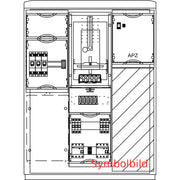 Elsta Mosdorfer - Zähler-Komplettschrank Zähleranschlusssäule ZS811EA.N4.00 A850-1 N4 1Z 3.HZ
