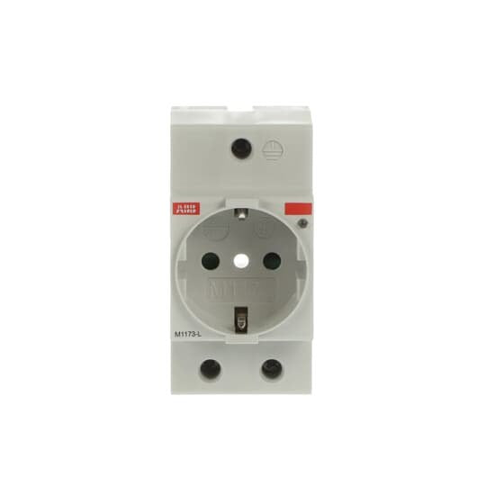 ABB Stotz S&J - Steckdose Reiheneinbau Steckdose M1173-L lichtgrau, RAL 1173