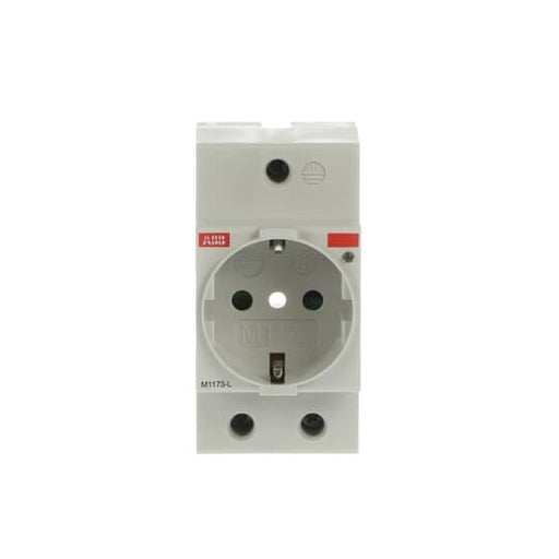 ABB Stotz S&J - Steckdose Reiheneinbau Steckdose M1173-L lichtgrau, RAL 1173