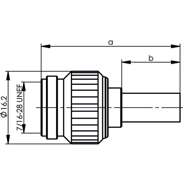 Telegärtner - Koax-Steckverbinder TNC-Kabelstecker 50Ohm 100023731 cr, RG223/U − 5 Stück
