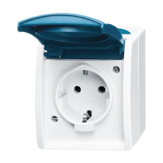 Busch-Jaeger - Steckdose Schuko-Steckdose 20 EWN-53 mit Namensschild