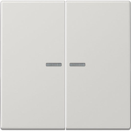 Jung - Bussystem-Tastsensor KNX RF Taster 2fach LS 10921 ST RF LG Duroplast, Serie LS