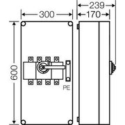 Hensel - Lasttrennschalter Mi-Lastschaltergehäuse Mi 7454 250A 4pol.+PE