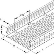 Niedax - Kabelrinne Weitspannkabelrinne WRLM 150.300/3 150x300x3000mm − 3 Meter