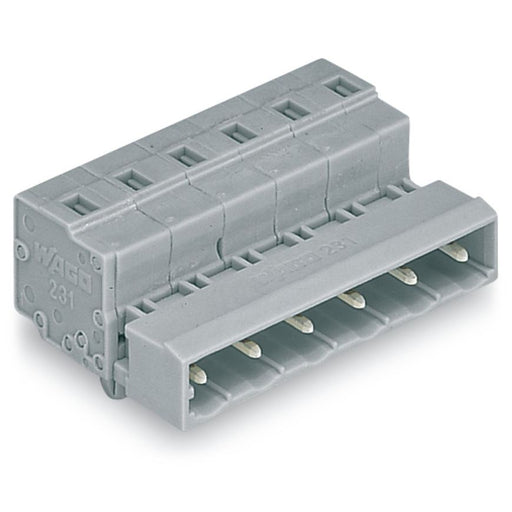 WAGO - Kabelsteckverbinder für Leiterplattensteckverbinder 1-Leiter-Stiftleiste 731-603/018-000 CAGECLAMP,2,5mm²,gr − 100 Stück