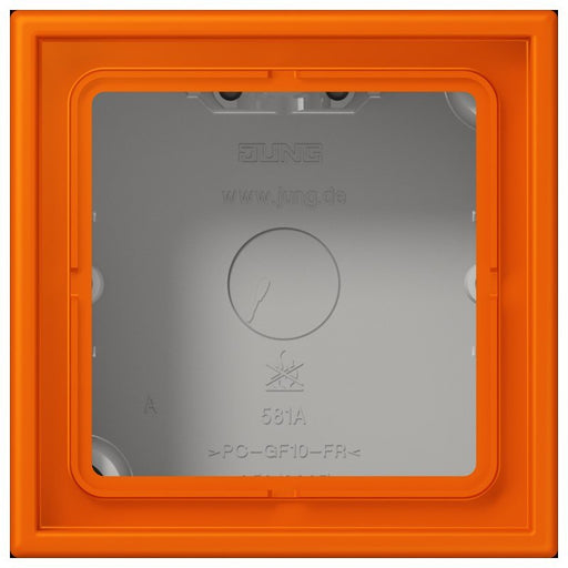 Jung - Aufputzgehäuse für Unterputzgerät Aufputz-Kappe 1fach LC 581 A 224 orange (32080)