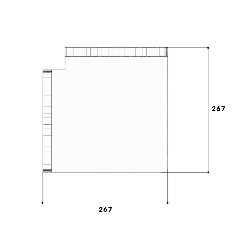 GGK - Flachwinkel für Geräteeinbaukanal FB-Flachwinkel 60x230 alp 14114 − 1 Stück