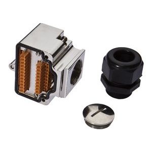 Ipf Electronic - Rundsteckverbinder, feldkonfektionierbar (Industriesteckverbinder) Kabeldosen/-stecker VK000028 Zn,21polig Metall