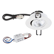 EVN Lichttechnik - Downlight/Strahler/Flutlicht P-LED Deckeneinbauleuchte PC20N30127 ws 230V 2700K 280lm