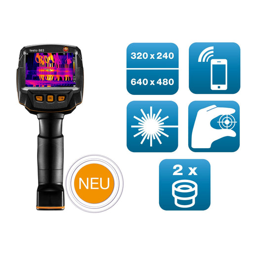 Testo - Wärmebildkamera 0563 8830 testo 883 Set