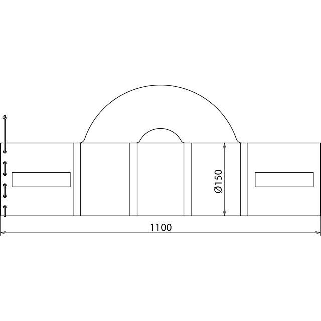 DEHN - Zubehör/Ersatzteile für Sicherheitsgeräte Segeltuchtasche STT 110 15 L 1100mm D 150mm