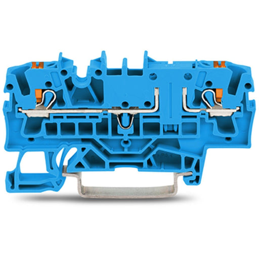 WAGO GmbH & Co. KG - Durchgangs-Reihenklemme 2-Leiter-Durchgangsklemme 2202-1604 2,5mm²,blau − 50 Stück