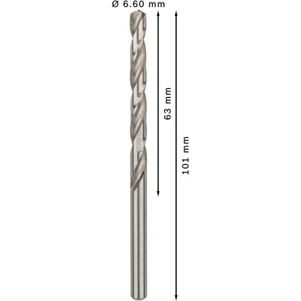 Bosch - Bohrer PRO Metal HSS-G 2608585499 Spiralbohrer 6,6 x