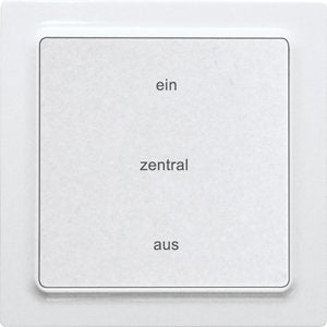Eltako - Sender/Fernbedienung für Installationsschalterprogramme Funk-2-K.-Zentralst.taster F2ZT55E-wg reinweiß glänzend