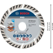 Bosch - Trenn-/Schleifscheibe PRO Multi Material 2608615060 Diamanttrennscheibe