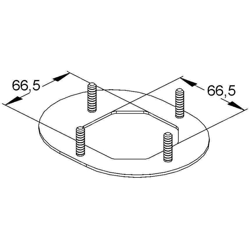 Niedax - Zubehör/Ersatzteile für Installationssäule Adapterplatte ESAP 133