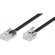 Goobay - Konfektionierte Fernmeldeleitung RJ45-RJ11 Anschlußkabel 68577 6m,sw,St/St