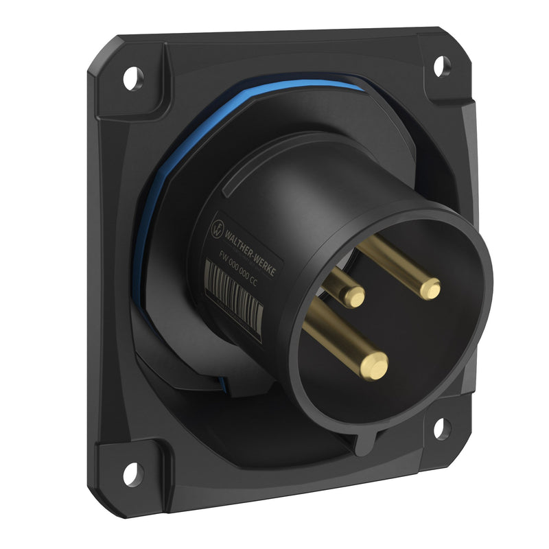 Walther Werke - CEE-Gerätestecker (IEC 60309) CEE NEO Anbaugerätestecker FW732306CC schräg 32A 3P 6h