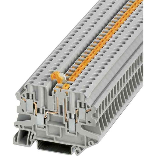 Phoenix Contact - Trenn- und Messtrenn-Reihenklemme Durchgangsreihenklemme UT 4-QUATTRO-MT P/P 0,14-6qmm, 6,2mm, gr − 50 Stück
