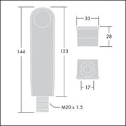 Thorn - Bussystem-Sensorüberwachung Passiver Infrarotsensor SENSA DDP BATTEN