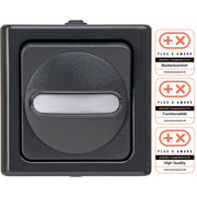 Kopp - Taster (Wechsler) 561415002 anthrazit − 5 Stück