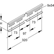 Niedax - Verbinder für Kabeltragsystem Winkelverbinder KWV 60 E3