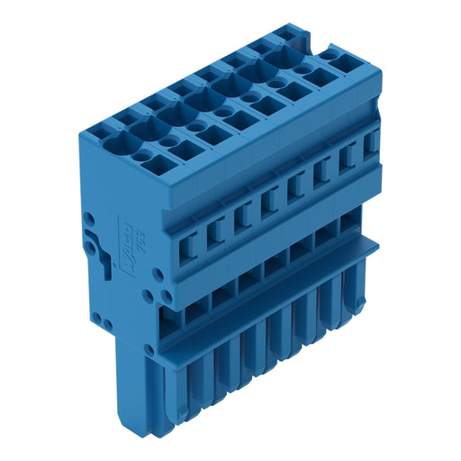 WAGO - Ein- und mehrpolige Klemmenleiste 1-Leiter-Federleiste 769-108/000-006 CAGE CLAMP,4mm²,blau − 25 Stück