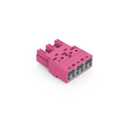 WAGO - Steckverbinder für steckbare Gebäudeinstallation Stecker 3-polig 770-293/082-000 Kod. B,pink − 100 Stück