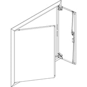 ABN - Tür/Bedientableau (Schaltschrank) Blendrahmen mit Volltüre GBRU36T f.Flachvert.,3x6reih