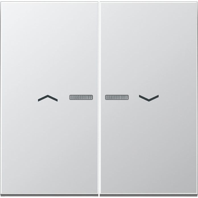 Jung - Abdeckung/Bedienelement für Installationsschalterprogramme Wippe Symbole/Lichtl.alu AL 2995 KO5P für Taster
