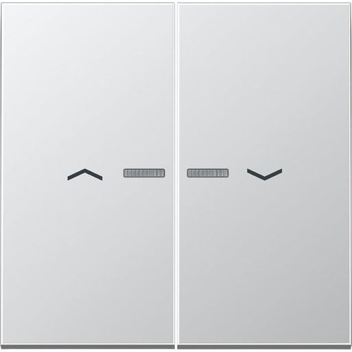 Jung - Abdeckung/Bedienelement für Installationsschalterprogramme Wippe Symbole/Lichtl.alu AL 2995 KO5P für Taster